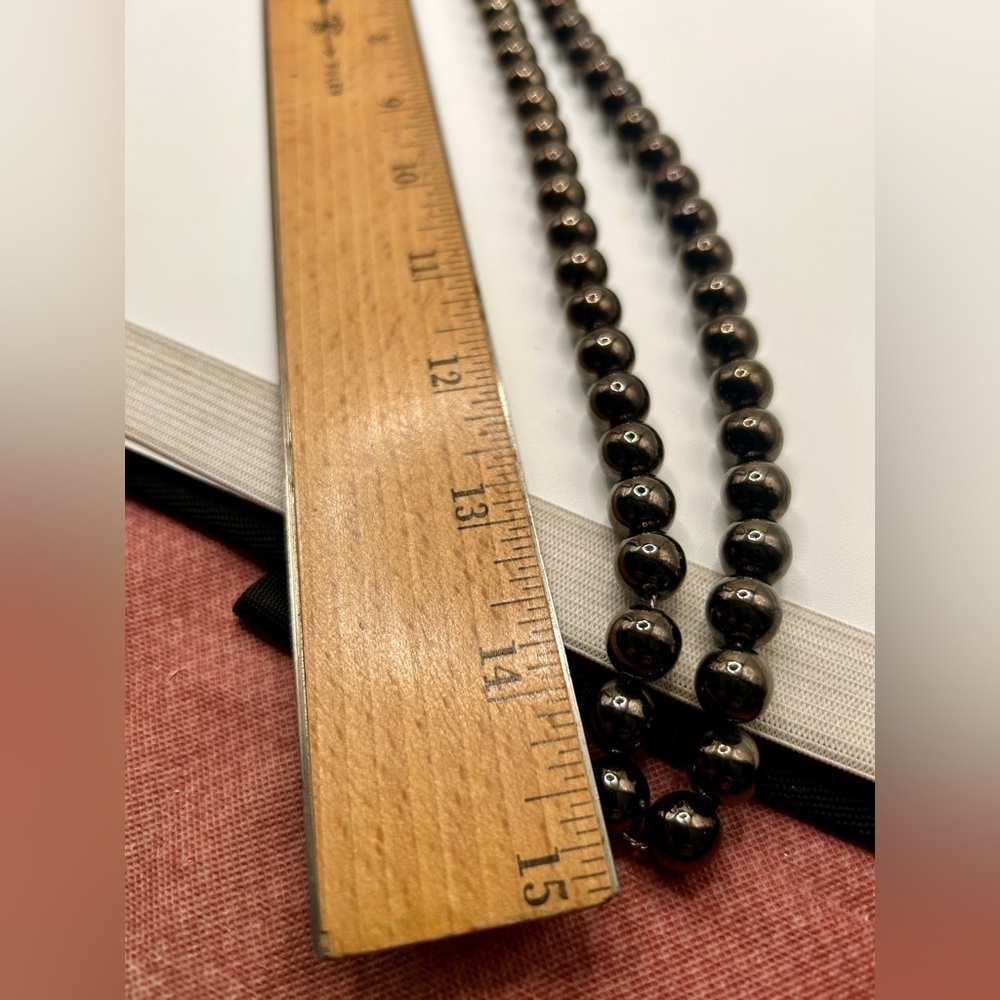 Vintage 1990’s Chocolate Brown Beaded Necklace​​​​ - Picture 4 of 10
